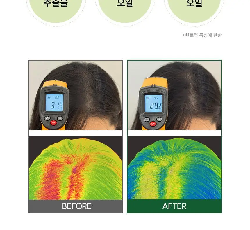 [지성샴푸 / 쿨링] 나인밀라 애플민트 지성두피용 탈모샴푸 500ml 상세페이지 5
